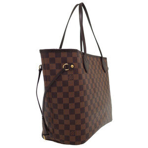 Louis Vuitton Ebene Bag Neverfull Brown Damier Tote